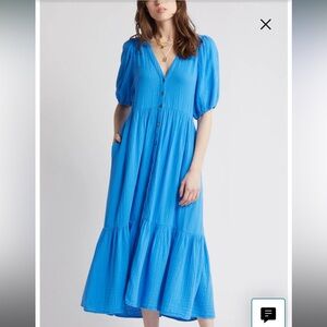 Xirena Gauze Blue Dress